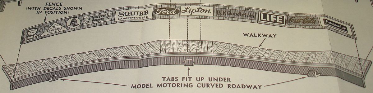 Aurora Model Motoring HO Scale Slot Car Racing Curved Bleachers 1456-149 Decals Instructions Aurora Model Motoring HO Scale Slot Car Racing Curved Bleachers 1456-149 Decals Instructions