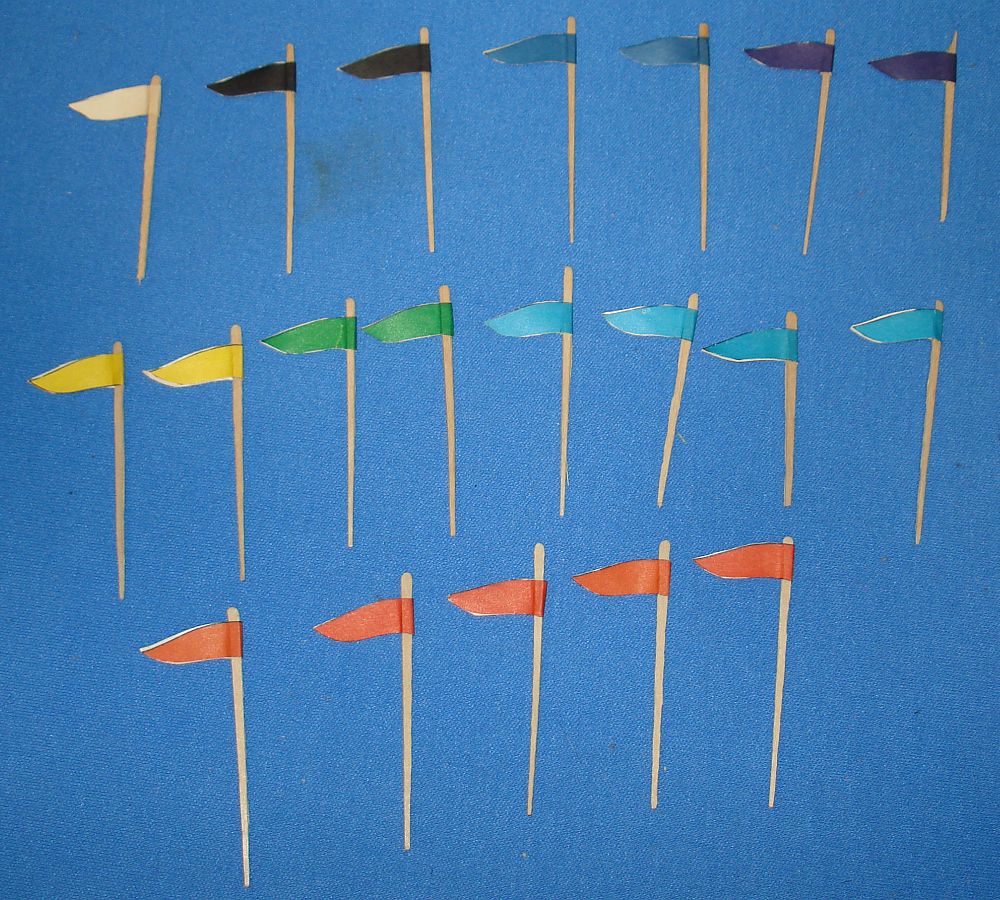 Aurora Model Motoring HO Scale Slot Car Racing Track Layout Pennants Aurora Model Motoring HO Scale Slot Car Racing Track Layout Pennants