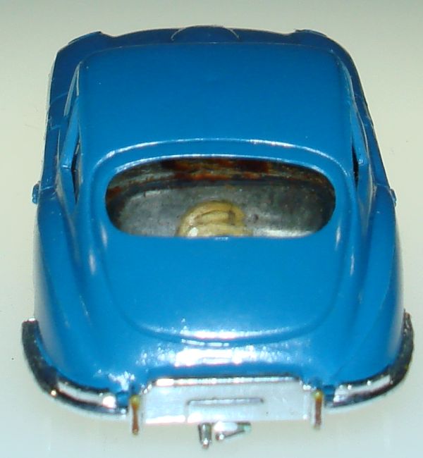 Atlas 1303 Blue Jaguar XKE Slot Car Chrome Rear Bumper
