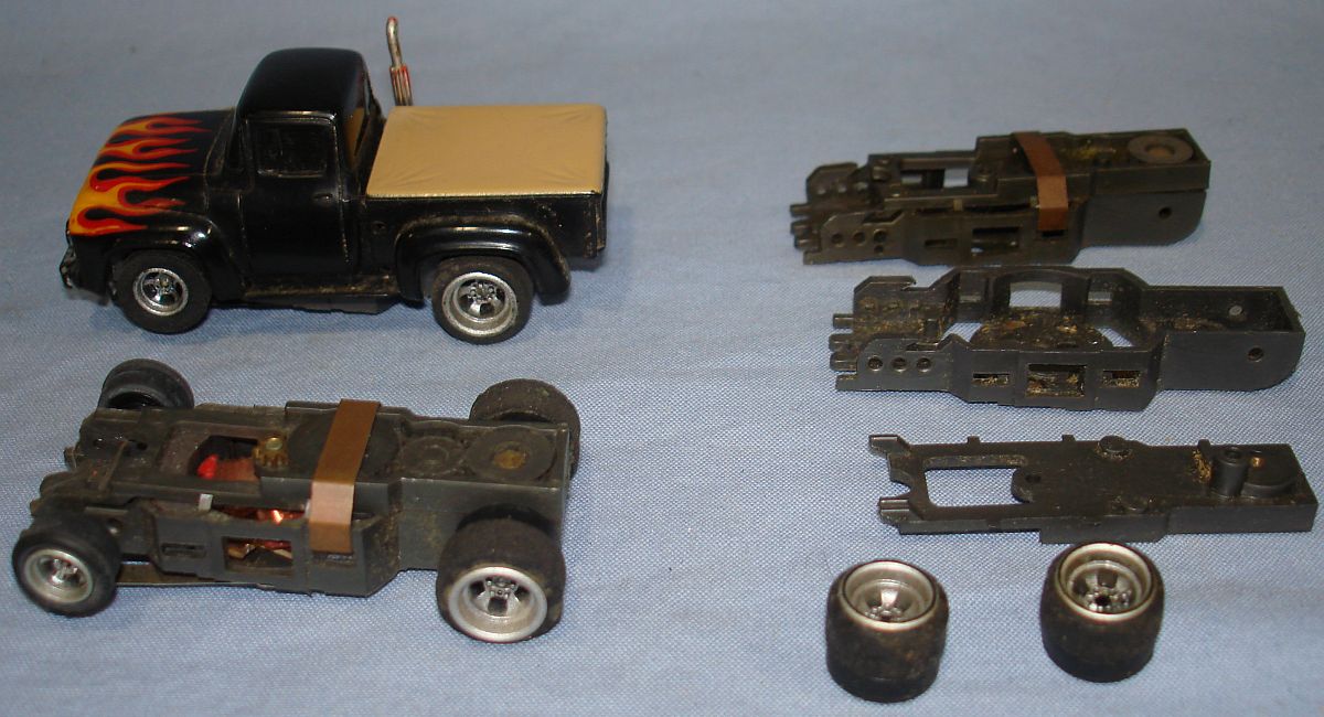 4 gear slot car chassis