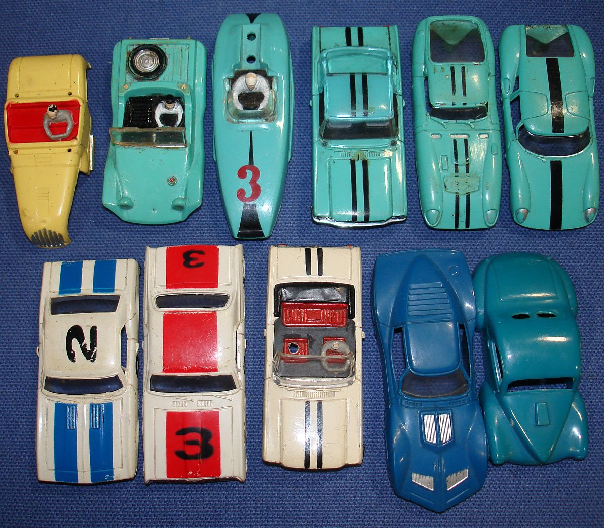 thunderjet slot car bodies