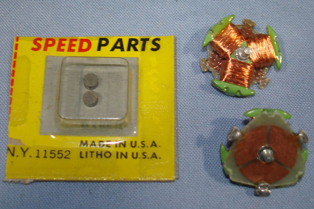 Aurora TJET HO Scale Slot Car Racing Thunderjet 500 Motor Chassis Mean Green Arm Silver Brushes Aurora TJET HO Scale Slot Car Racing Thunderjet 500 Motor Chassis Mean Green Arm Silver Brushes
