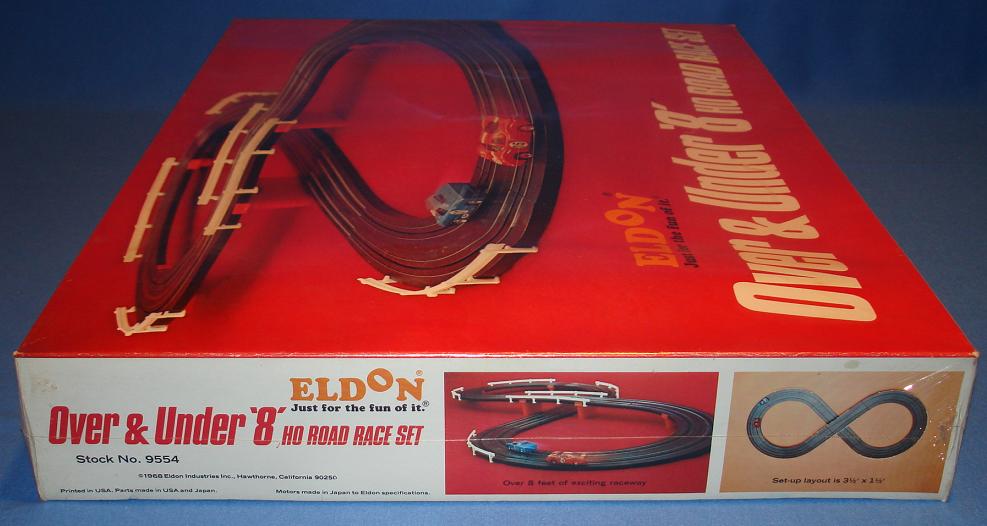 Eldon 9554 HO Scale Slot Car Road Racing Track Set Lid Edge