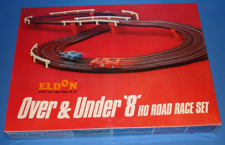 Eldon 9554 HO Scale Slot Car Road Racing Track Set Lid