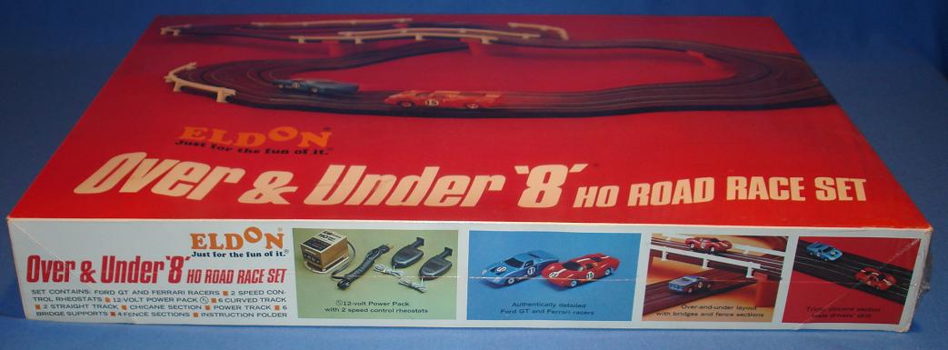 Eldon 9554 HO Scale Slot Car Road Racing Track Set Lid Panel