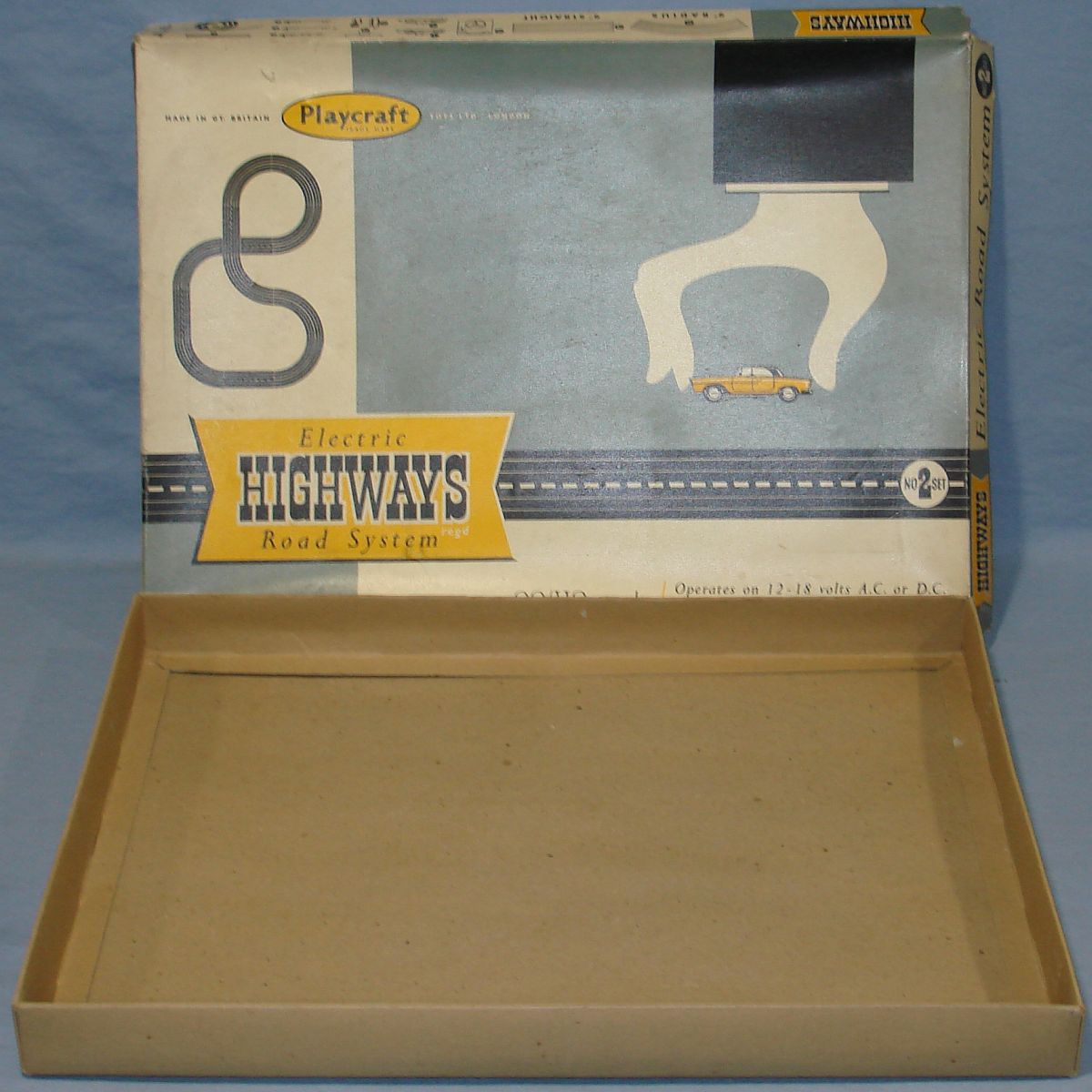 Playcraft Highways HO Scale Electric Road System Slot Car Racing Track Set #2 Box Lid & Bottom Playcraft Highways HO Scale Electric Road System Slot Car Racing Track Set #2 Box Lid & Bottom