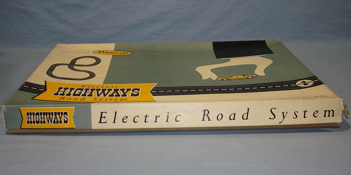 Electric Road System Slot Car Racing Track Set #2 Box Lid Bottom Panel
