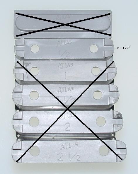 Atlas HO Slot Car Racing Track Pier Set 1/2 Inch Height
