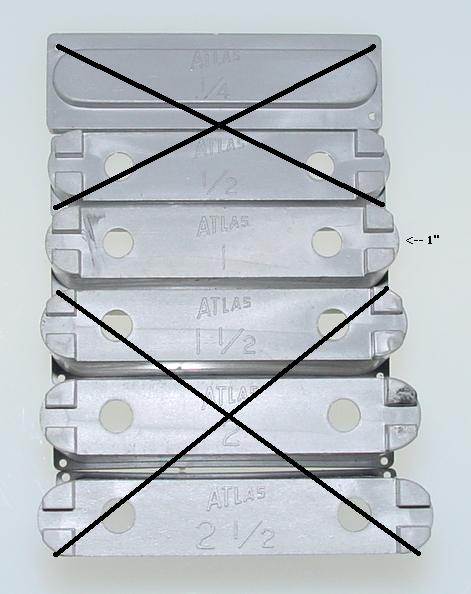 Atlas HO Slot Car Racing Track Pier Set 1 Inch Height