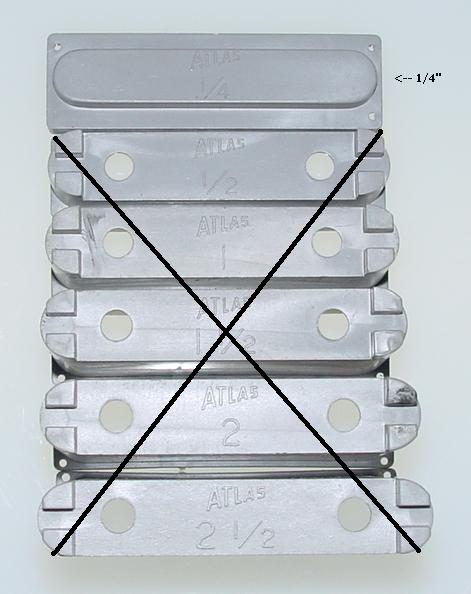 Atlas HO Slot Car Racing Track Pier Set 1/4 Inch Height