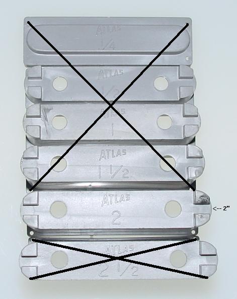 Atlas HO Slot Car Racing Track Pier Set 2 Inch Height