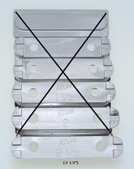Atlas HO Slot Car Racing Track Pier Set 2 1/2 Inch Height