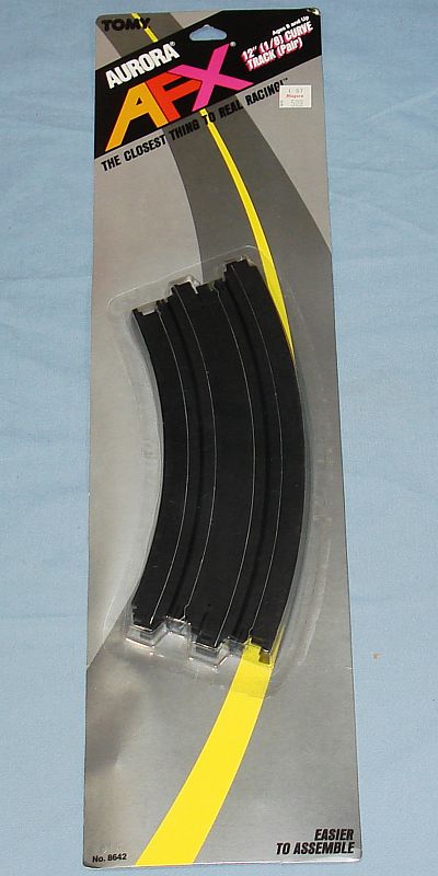 Tomy Aurora AFX 12 Inch Curved Radius Slot Car Racing Track Pair #8642 Tomy Aurora AFX 12 Inch Curved Radius Slot Car Racing Track Pair #8642