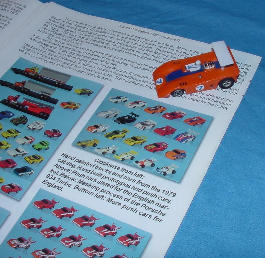 Aurora AFX Peter Revson #7 Autoworld McLaren XLR Slot Car Pushcar Prototype Documentation