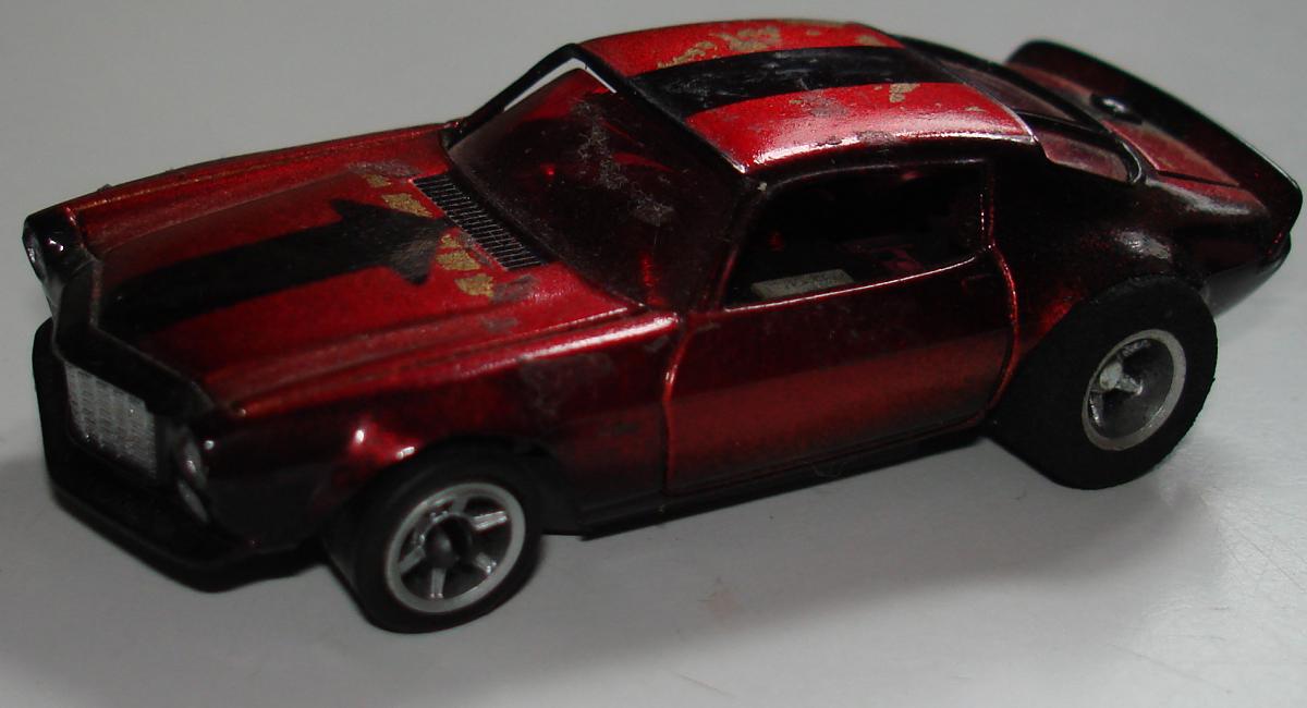 AFX Chevroltet Camaro Hand Built Candy Apple Red Chrome Slot Car Prototype 