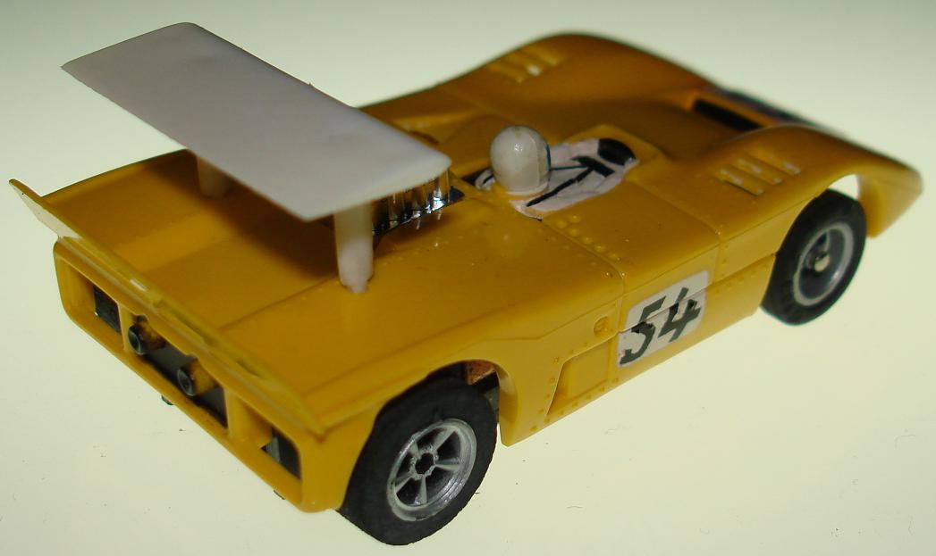 AURORA AFX AUTOWORLD MCLAREN XLR SLOT CAR YELLOW 54