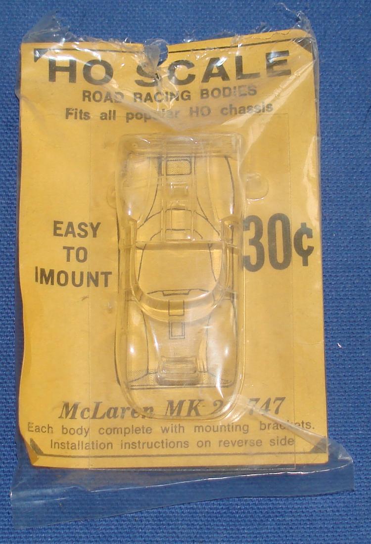 Lancer HO Scale Clear Slot Car Body Kit 747 McLaren MK2