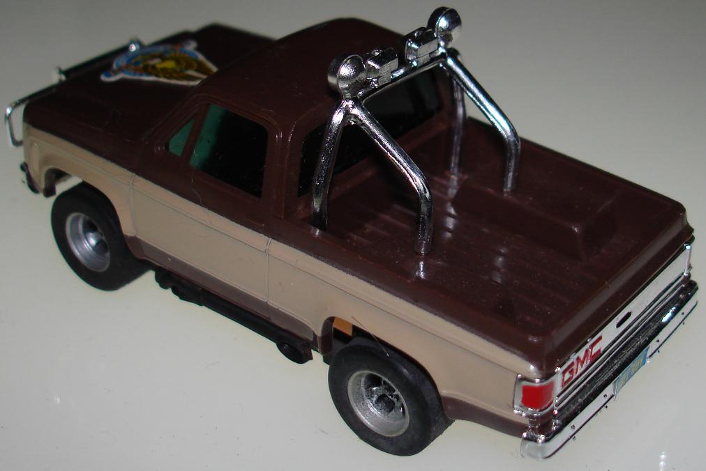 Lee Majors Colt Seavers Fall Guy GMC Pickup Truck Aurora AFX Slotcar Drivers Bed