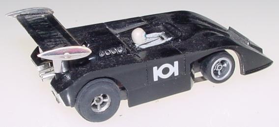 Aurora AFX Shadow Can Am Black HO Scale Slot Car Runner Wing