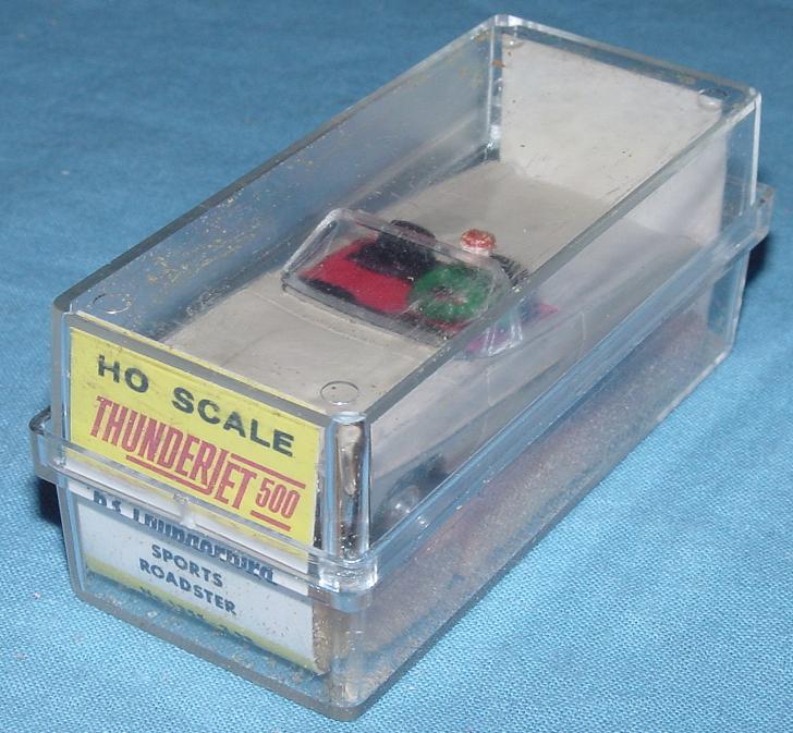 Tan Aurora Model Motoring Ford T-Bird Roadster HO Slot Car MIB Tan Aurora Model Motoring Ford T-Bird Roadster HO Slot Car MIB