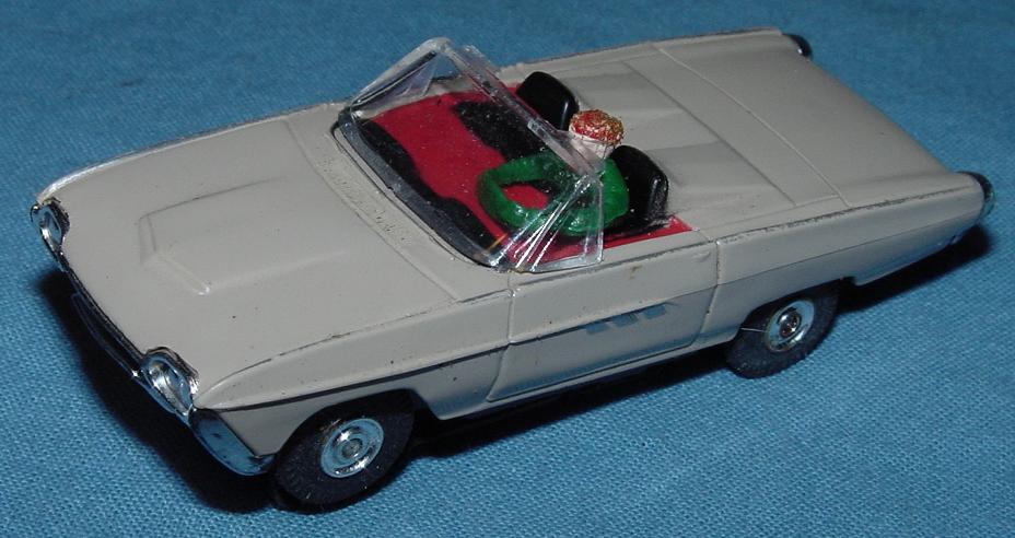 Tan Aurora Model Motoring Ford T-Bird Roadster HO Slot Car Hood