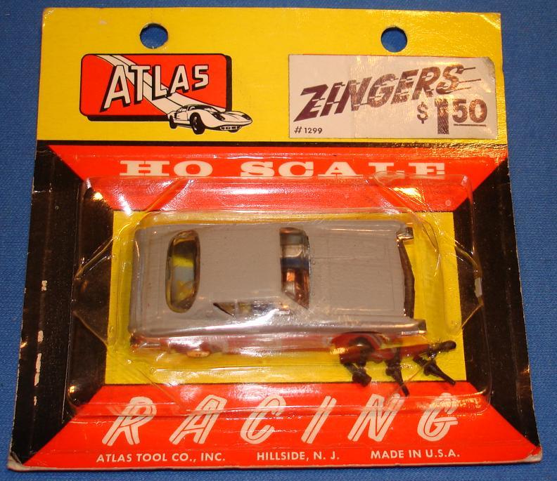 ATLAS HO 1/87 SCALE SLOT CAR AVANTI ZINGER 1299 GREY FACTORY SEALED