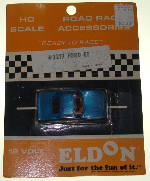 Eldon HO Ready To Race Slot Car Racing Blue Ford GT #3217 Eldon HO Ready To Race Slot Car Racing Blue Ford GT #3217