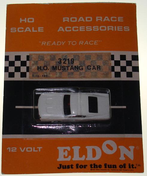 Eldon HO Ready To Race Slot Car Racing White Ford Mustang Fastback #3219 Eldon HO Ready To Race Slot Car Racing White Ford Mustang Fastback #3219