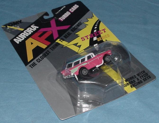 Tomy Aurora Afx 1957 Chevy Nomad Turbo Racing Series Pink Slot Car