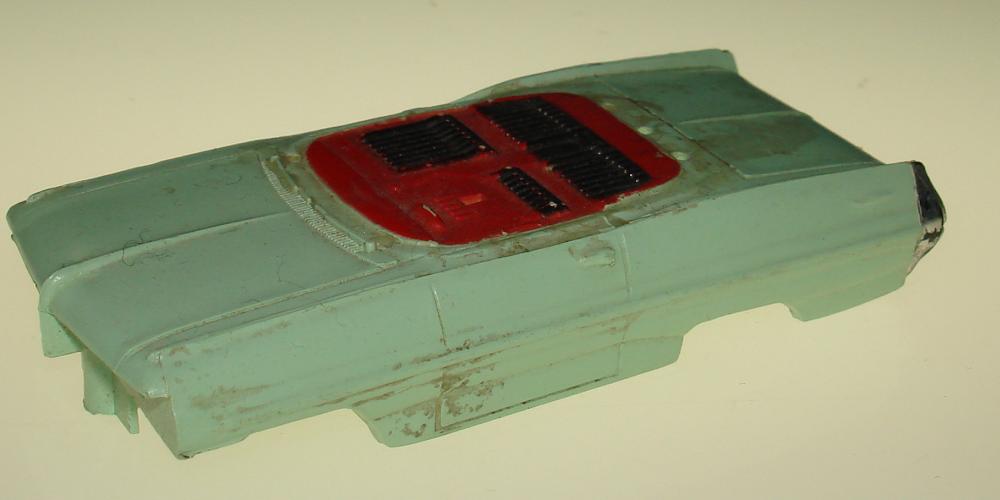 Atlas HO Slot Car Seafoam Green Pontiac Gran Prix Body Front Bumper