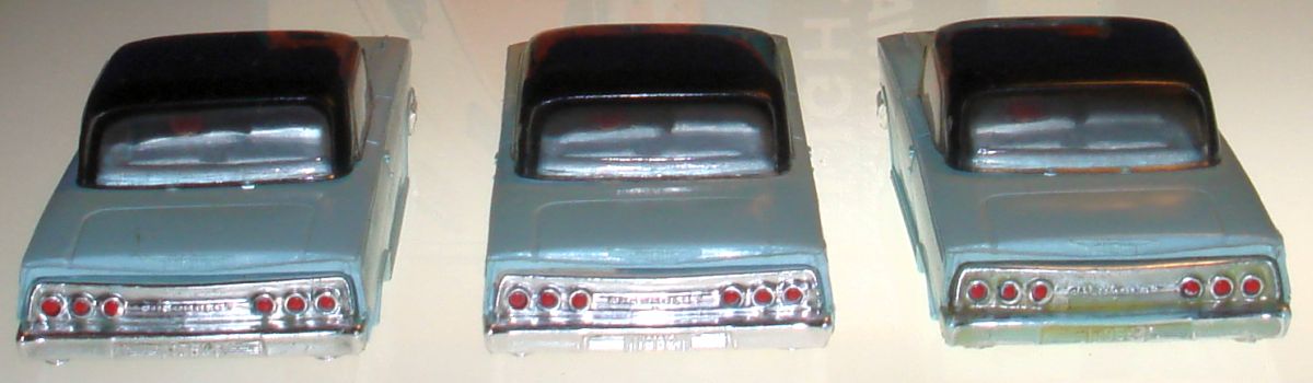 Atlas HO Slot Car Racing Chevrolet Impalas Bodies Trunks