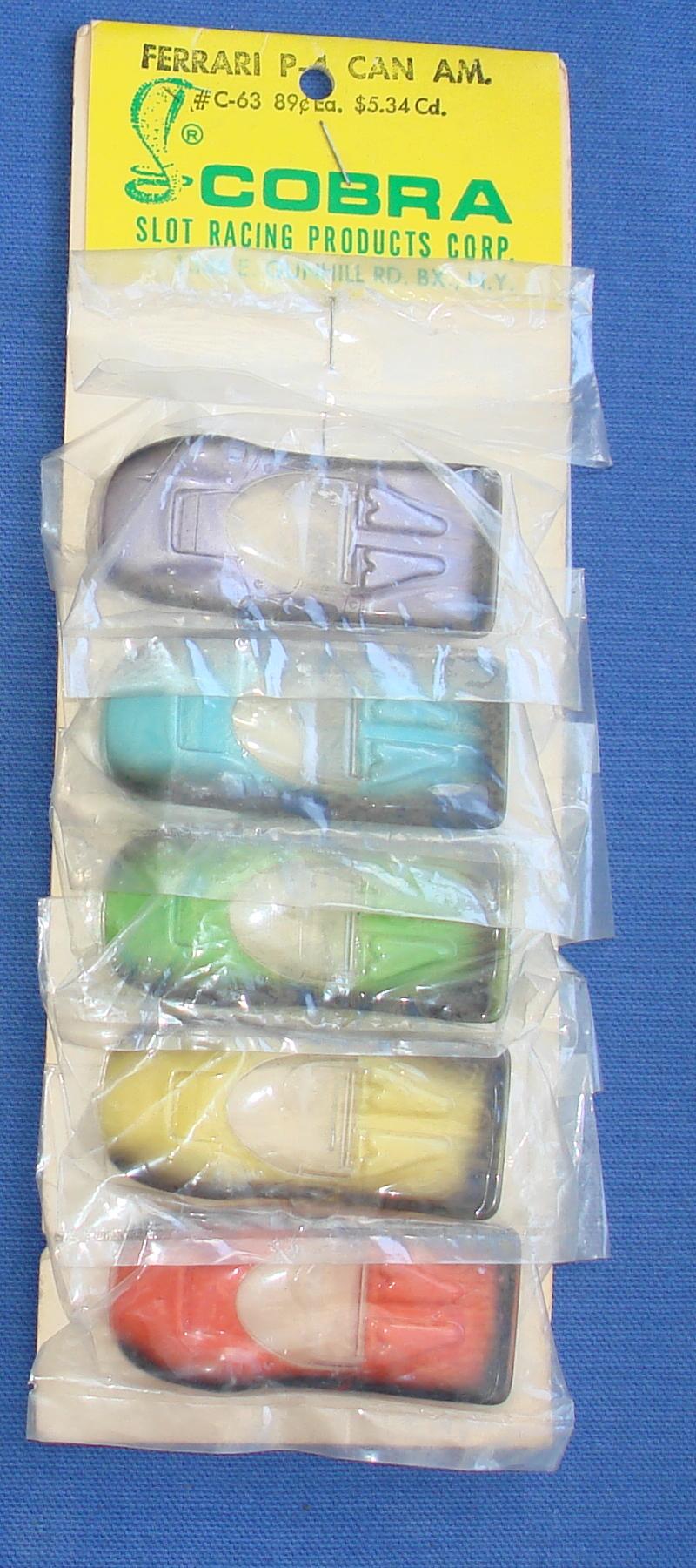Cobramite Ferrari P4 Can Am HO Slot Car Racing Carded Unmounted Bodies