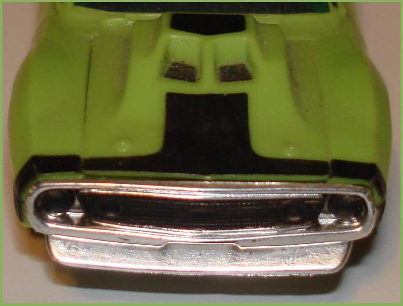Aurora AFX Javelin Pro Stock Lime Green Black Slot Car Front Bumper Grill