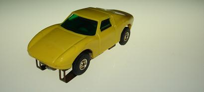 Atlas HO Slot Car Lemon Porsche 904 Green Tinted Windows