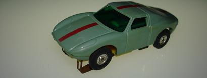 ATLAS HO SLOT CARS PEA GREEN PORSCHE 904 GTO & HARD TO FIND YELLOW CHASSIS