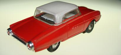 Atlas HO Slot Car Red Ford Thunderbird