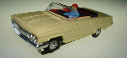 Atlas HO Slot Car Yellow Chevrolet Impala Front Bumper