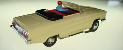 Atlas HO Slot Car Yellow Chevrolet Impala Rear Bumper
