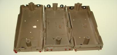 Atlas HO Slot Car Tan Thunderbird Oldsmobile Grand Prix Convertible Bodies Chassis
