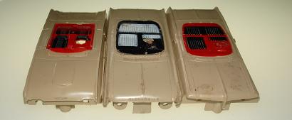 Atlas HO Slot Car Tan Thunderbird Oldsmobile Grand Prix Convertible Bodies
