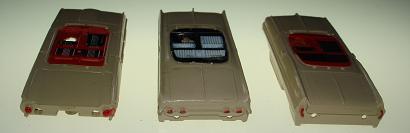 Atlas HO Slot Car Tan Thunderbird Oldsmobile Grand Prix Convertible Bodies