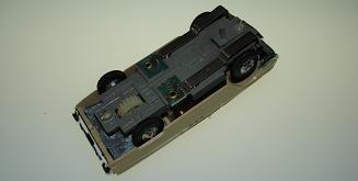 Atlas HO Slot Car Tan Ford Thunderbird Convertible Chassis