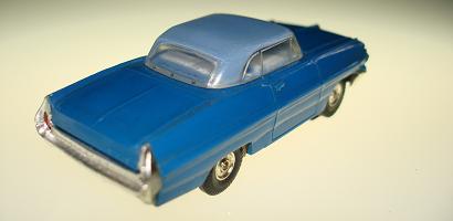 Atlas HO Slot Car Blue Pontiac Grand Prix Rear Bumper