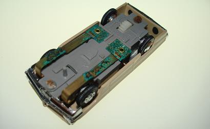Atlas HO Slot Car Tan Pontiac Grand Prix Posts