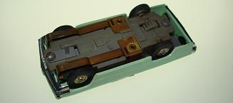 Atlas HO Slot Car Seafoam Green Pontiac Gran Prix Chassis