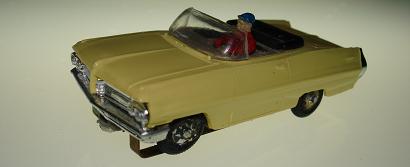 Atlas HO Slot Car Yellow Pontiac Grand Prix Front Bumper