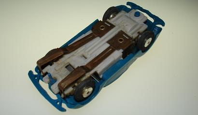 Atlas HO Slot Car Blue Zinger 36 Ford Coupe