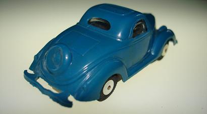 Atlas HO Slot Car Blue Zinger 36 Ford Coupe