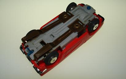 Atlas HO Slot Car Red Chevrolet Corvette Convertible Chassis