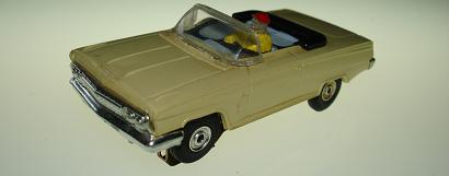 Atlas HO Slot Car Yellow Chevrolet Impala Front Bumper